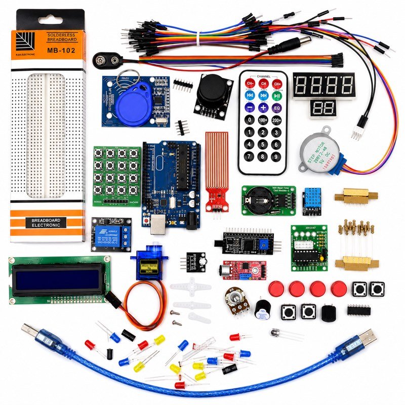 Makrona Elektronik-Baukasten — 39 Bauteile in einer Box